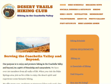 Tablet Screenshot of deserttrailshiking.com